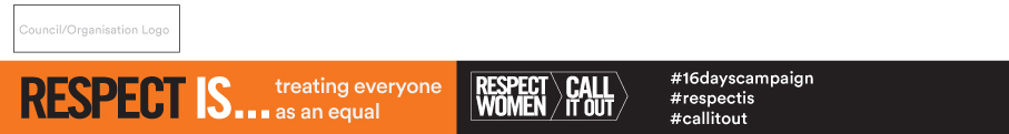 Respect Is campaign banner for email signatures