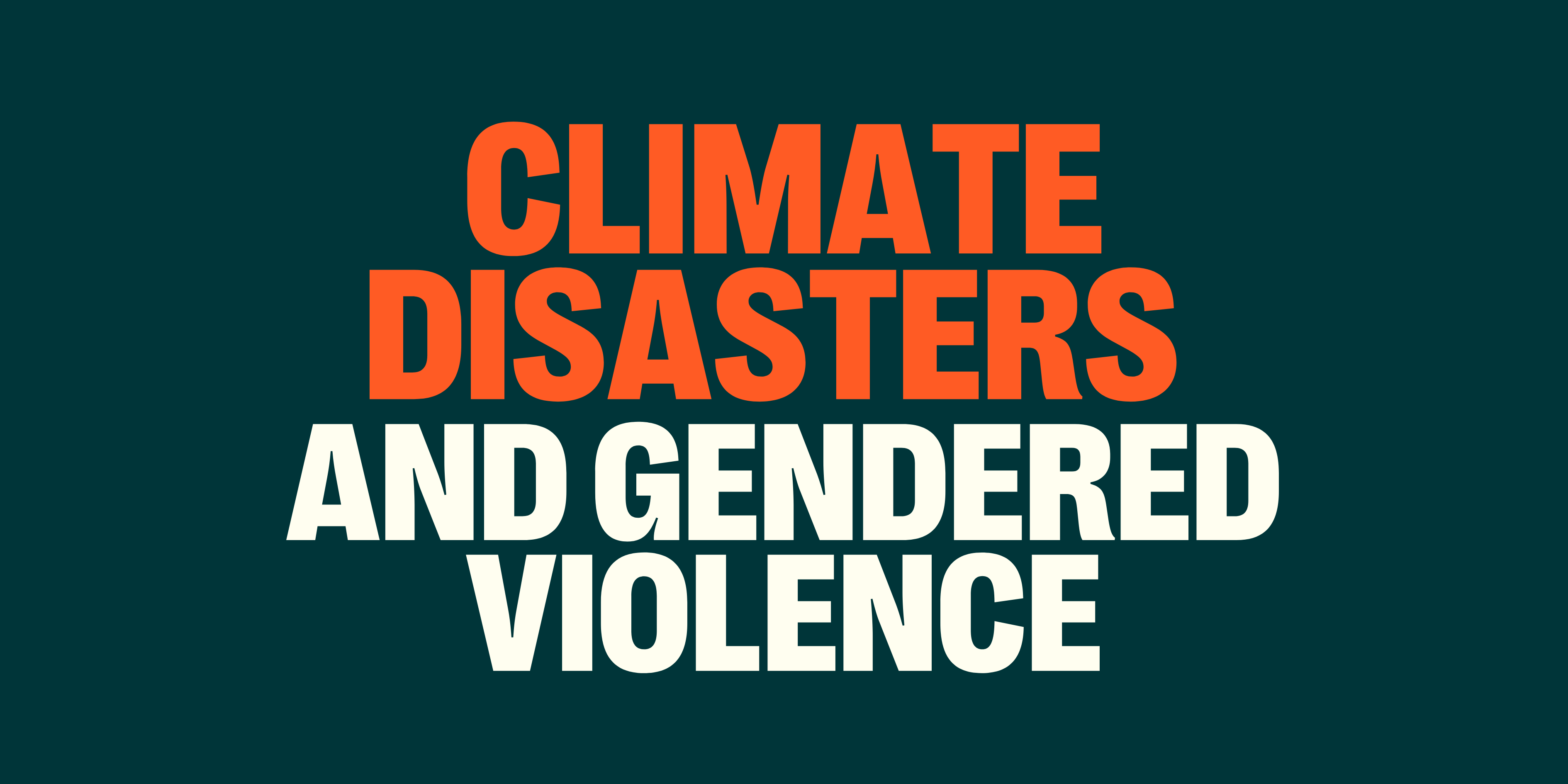 climate disasters 