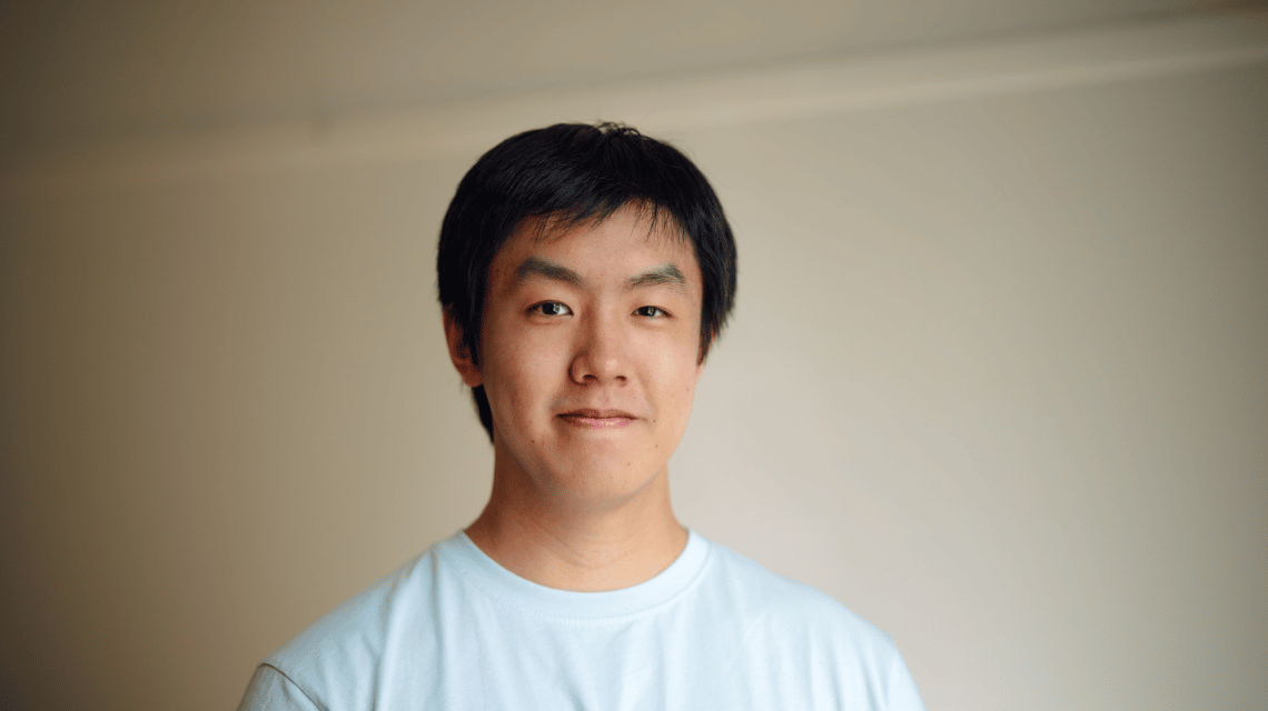 Portrait of a man in a white t-shirt